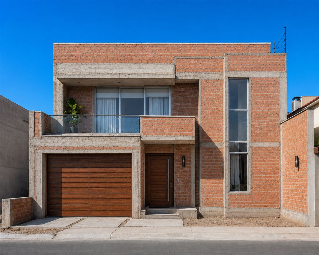 Fachada de casa antes de pintar