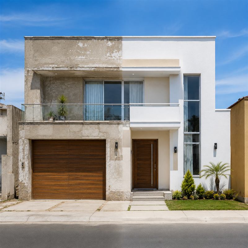 Casa renovada por Alanya Pinturas